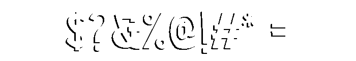 Marujo Shadow 1 Font OTHER CHARS