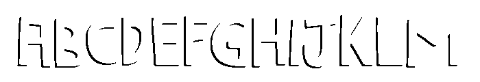 Marujo Shadow 1 Font UPPERCASE