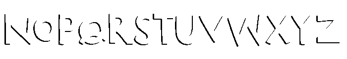 Marujo Shadow 1 Font UPPERCASE