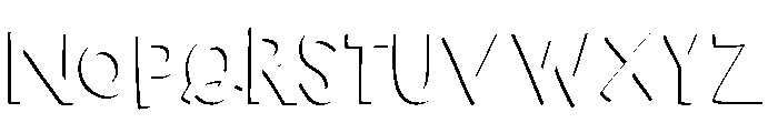 Marujo Shadow 1 Font LOWERCASE
