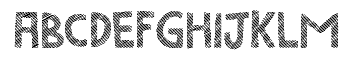 Marujo Striped Font UPPERCASE