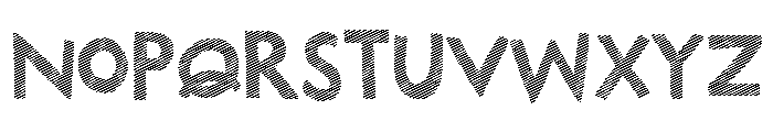 Marujo Striped Font UPPERCASE