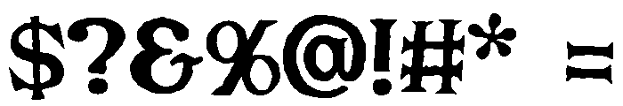 Masonic Lodge Regular Font OTHER CHARS