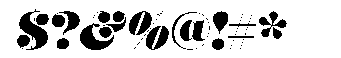 Mastadoni G1 Italic Font OTHER CHARS