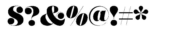 Mastadoni G1 Font OTHER CHARS