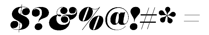 Mastadoni G2 Italic Font OTHER CHARS