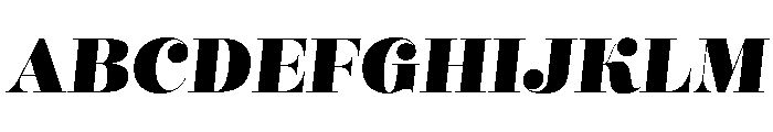 Mastadoni G2 Italic Font UPPERCASE