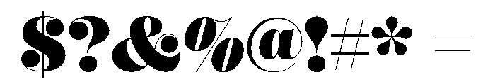 Mastadoni G2 Font OTHER CHARS