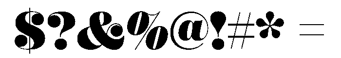 Mastadoni G3 Font OTHER CHARS