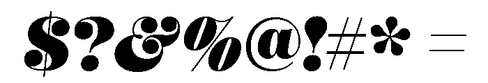 Mastadoni G4 Italic Font OTHER CHARS