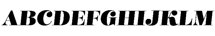 Mastadoni G4 Italic Font UPPERCASE