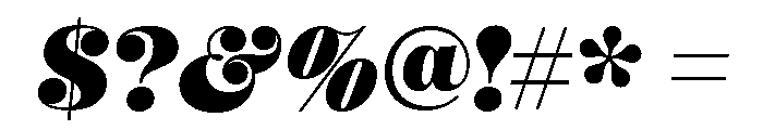 Mastadoni G5 Italic Font OTHER CHARS