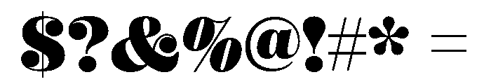 Mastadoni G5 Font OTHER CHARS