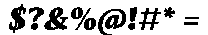 Mastro Caption Black Italic Font OTHER CHARS