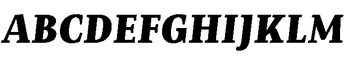 Mastro Caption Black Italic Font UPPERCASE
