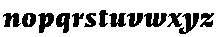 Mastro Caption Black Italic Font LOWERCASE