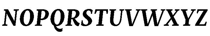 Mastro Caption Bold Italic Font UPPERCASE
