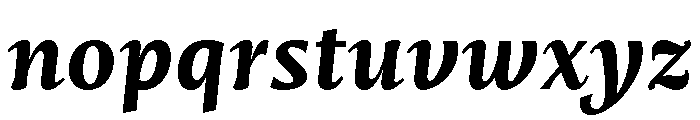Mastro Caption Bold Italic Font LOWERCASE