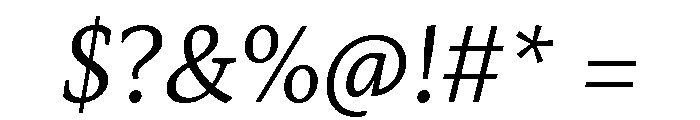 Mastro Caption Book Italic Font OTHER CHARS