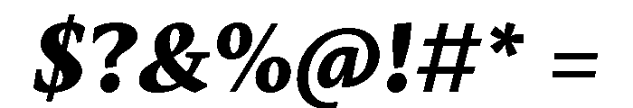 Mastro Caption Extra Bold Italic Font OTHER CHARS