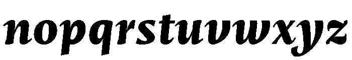 Mastro Caption Extra Bold Italic Font LOWERCASE