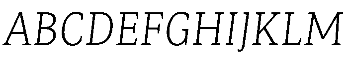 Mastro Caption Extra Light Italic Font UPPERCASE