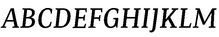 Mastro Caption Medium Italic Font UPPERCASE