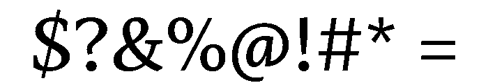 Mastro Caption Medium Font OTHER CHARS