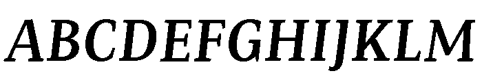 Mastro Caption Semi Bold Italic Font UPPERCASE