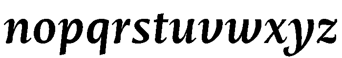 Mastro Caption Semi Bold Italic Font LOWERCASE