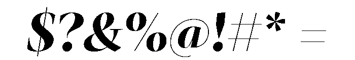 Mastro Display Bold Italic Font OTHER CHARS