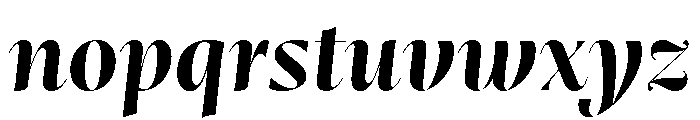 Mastro Display Bold Italic Font LOWERCASE