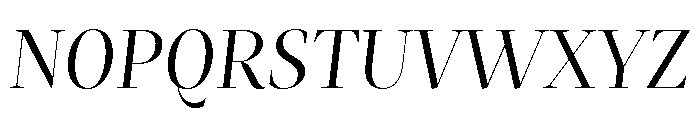 Mastro Display Book Italic Font UPPERCASE
