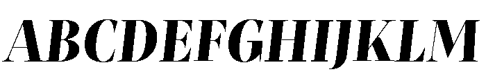 Mastro Display Extra Bold Italic Font UPPERCASE