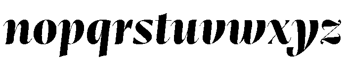 Mastro Display Extra Bold Italic Font LOWERCASE