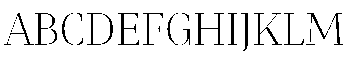 Mastro Display Extra Light Font UPPERCASE