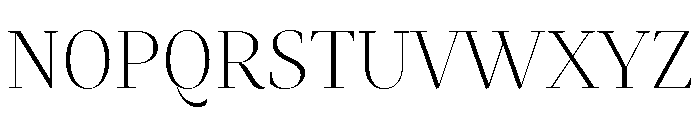 Mastro Display Extra Light Font UPPERCASE