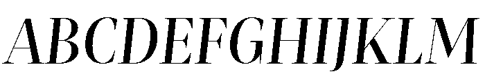 Mastro Display Medium Italic Font UPPERCASE