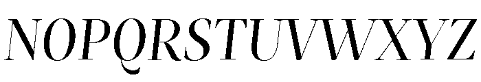 Mastro Display Regular Italic Font UPPERCASE