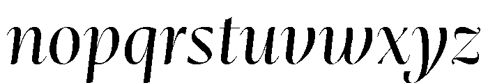 Mastro Display Regular Italic Font LOWERCASE