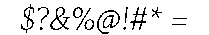Mastro Italic Font OTHER CHARS