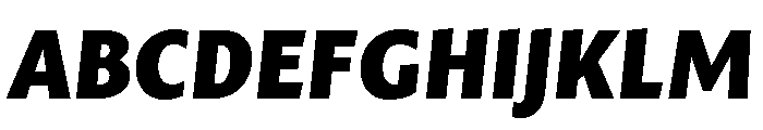 Mastro Sans Black Italic Font UPPERCASE