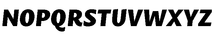 Mastro Sans Black Italic Font UPPERCASE