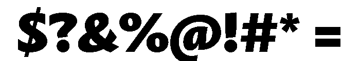 Mastro Sans Black Font OTHER CHARS