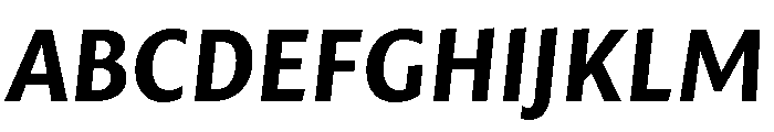 Mastro Sans Bold Italic Font UPPERCASE
