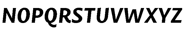 Mastro Sans Bold Italic Font UPPERCASE