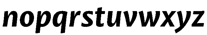 Mastro Sans Bold Italic Font LOWERCASE