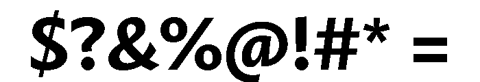 Mastro Sans Bold Font OTHER CHARS