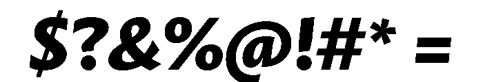 Mastro Sans Extra Bold Italic Font OTHER CHARS