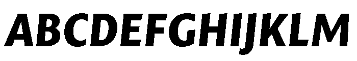 Mastro Sans Extra Bold Italic Font UPPERCASE